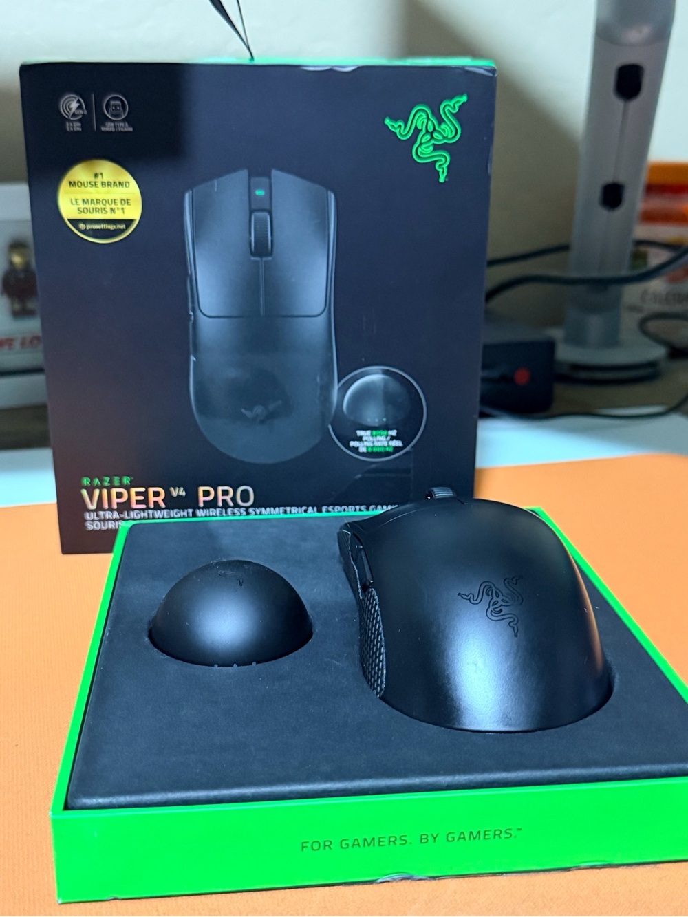 Razer Viper V4 Pro Gaming Mouse — Black with White Feet